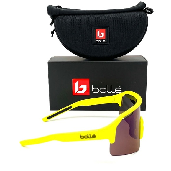 BOLLE C-SHIFTER Acid Yellow Matte / Brown Blue  140mm Sunglasses - Picture 4 of 4